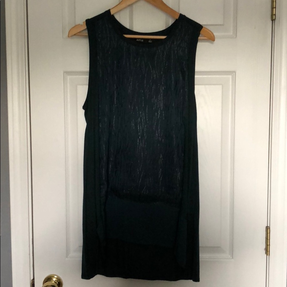 Green sequin top